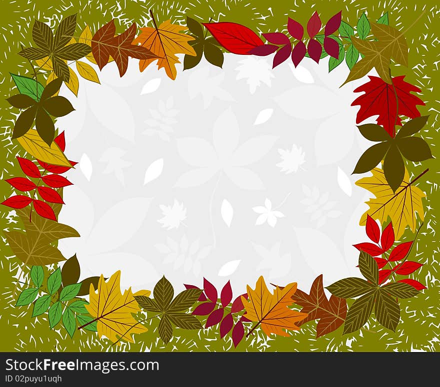 Frame with leaves