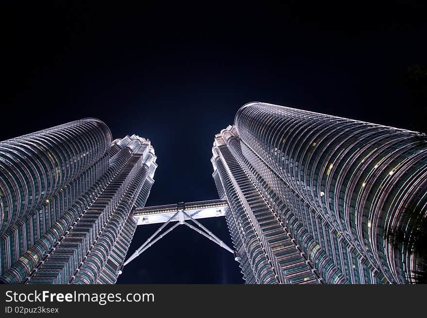 Petronas tower is one landmark at Malaysia.