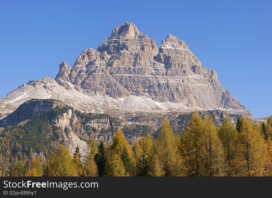 Dolomites panorama - Tre Cime di Lavaredo