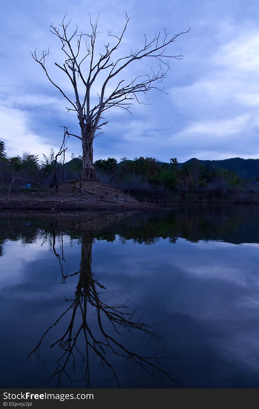 Image of Sunset at a lake