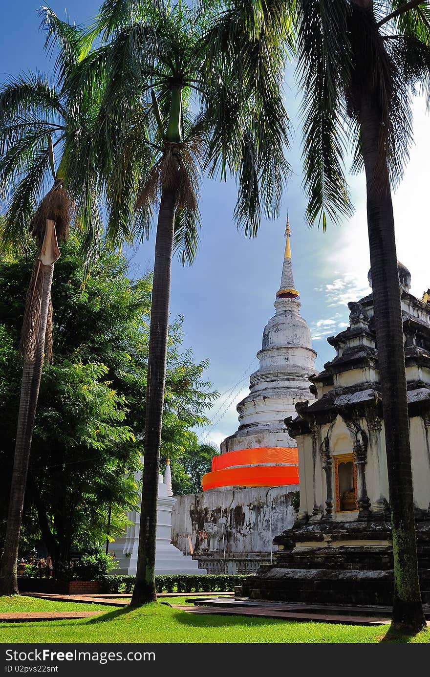 One of buddhist temple Wat Phra Singha, Chiangmai, Thailand. One of buddhist temple Wat Phra Singha, Chiangmai, Thailand