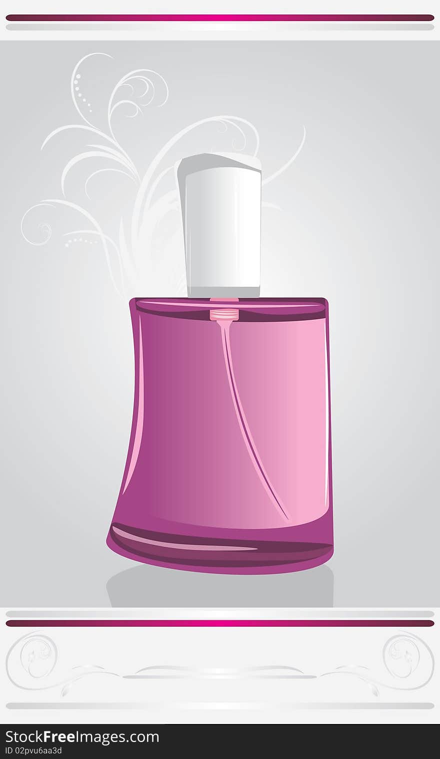 Perfume for men. Pattern for wrapping. Illustration