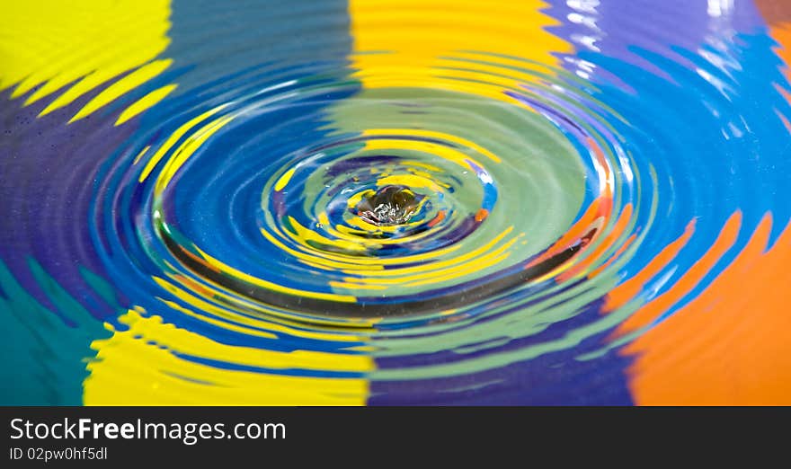 Water splash background, indoor image