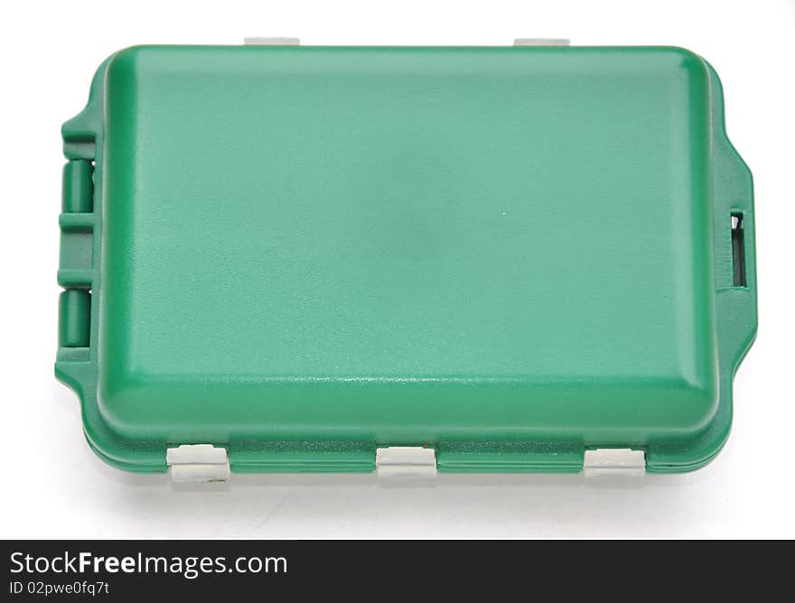 Green box isolated on white background.