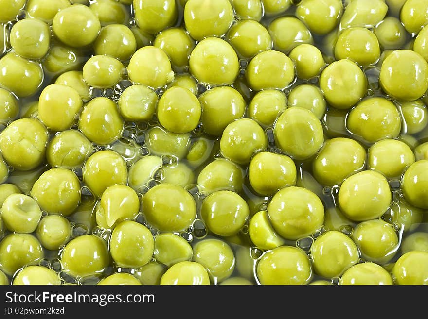 Background with many pea beans