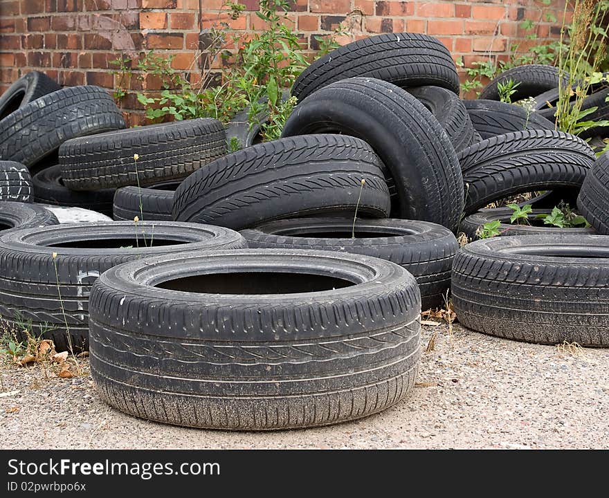 Old tyre covers