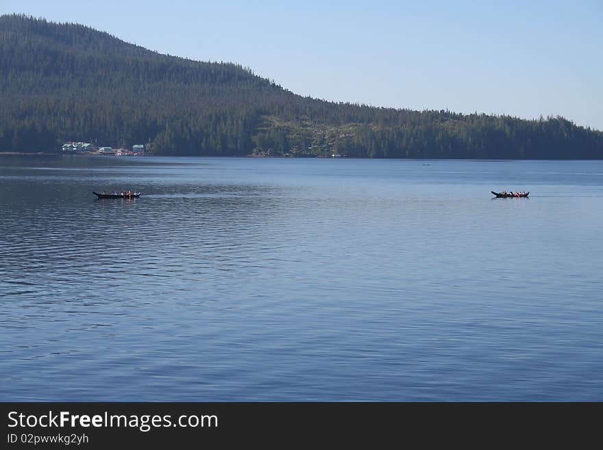 First Nation Canoes In Canada