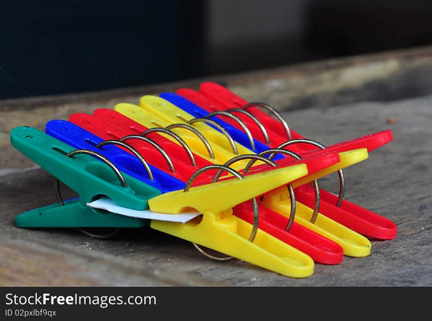 Colorful Clothespin Peg