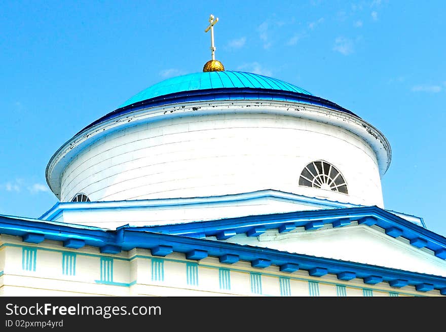 The church in Virgin Monastery of Raifa, Kazan, Russia. The church in Virgin Monastery of Raifa, Kazan, Russia