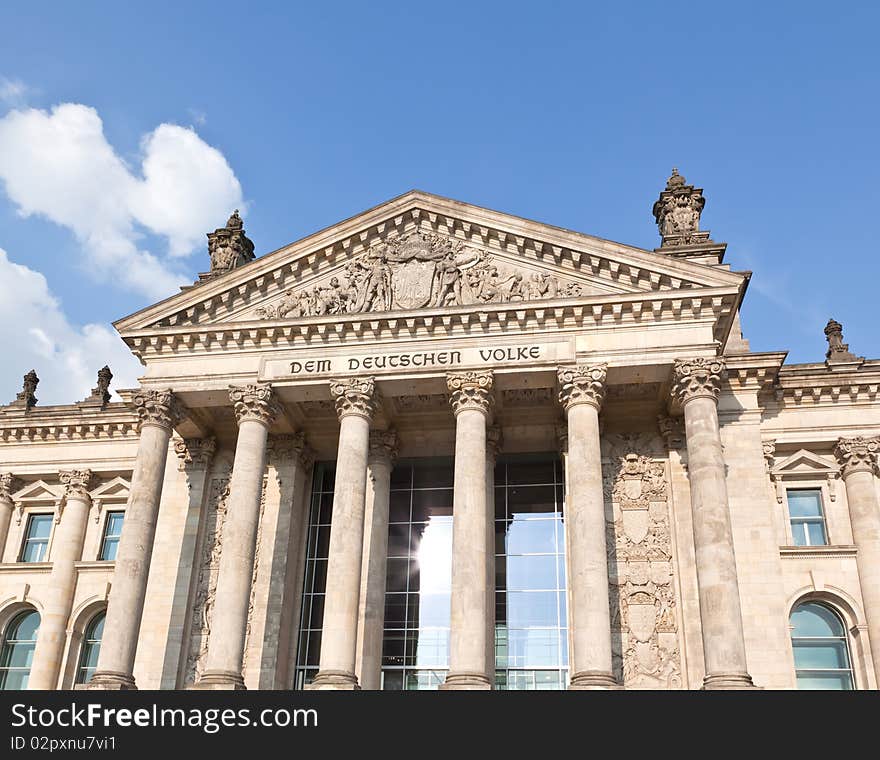 The Reichstag building in Berlin City Germany