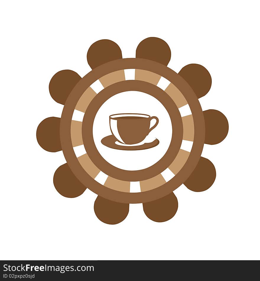 Cup of Coffee design element sign. Cup of Coffee design element sign