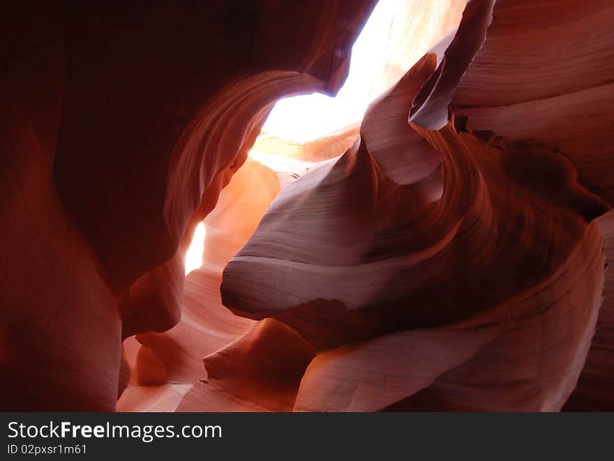 Bison sculpture in Lower Antelope Canyon