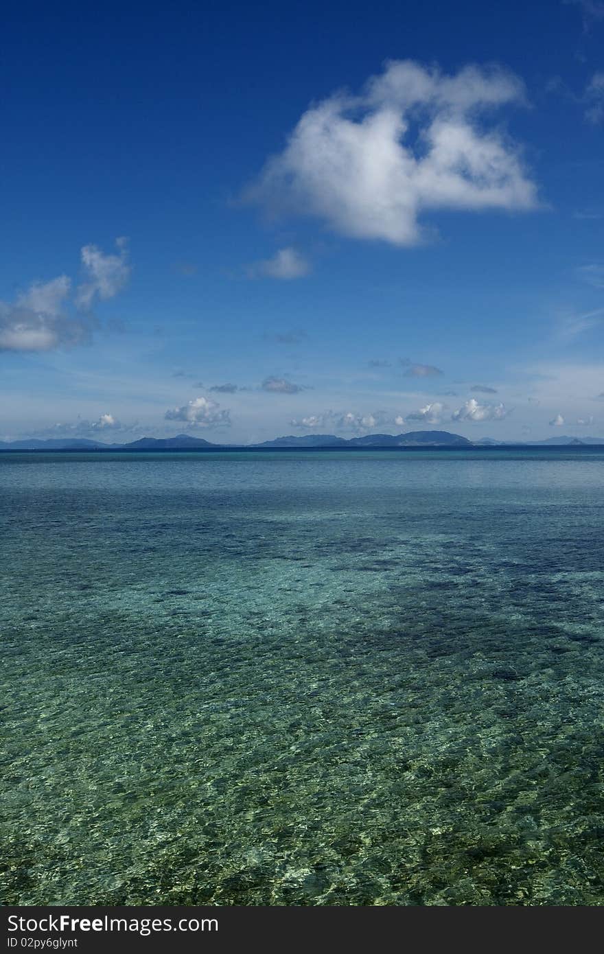 Beautiful seascape in Sabah, Malaysia