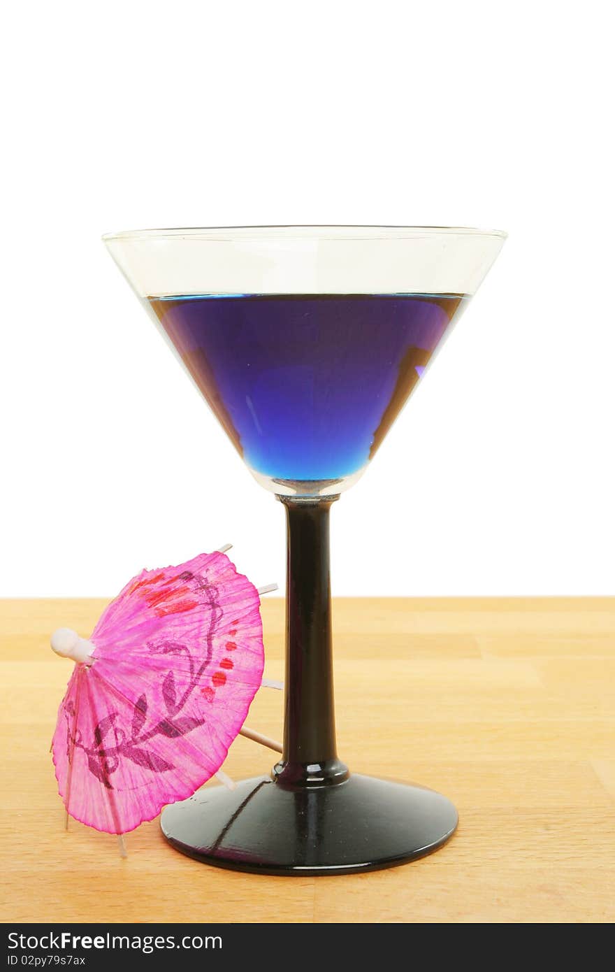 Blue cocktail