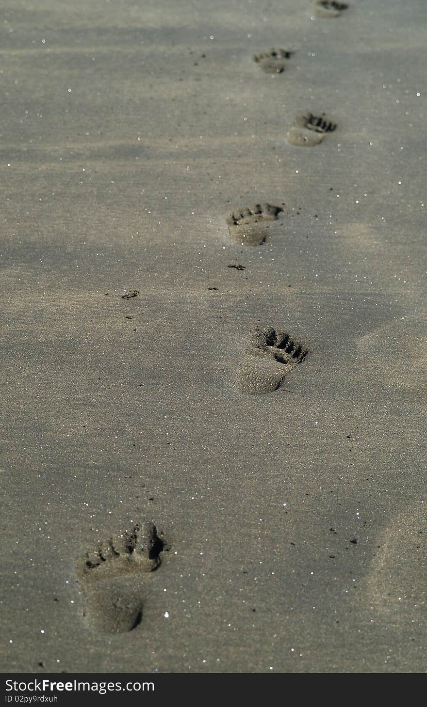 Human footmarks