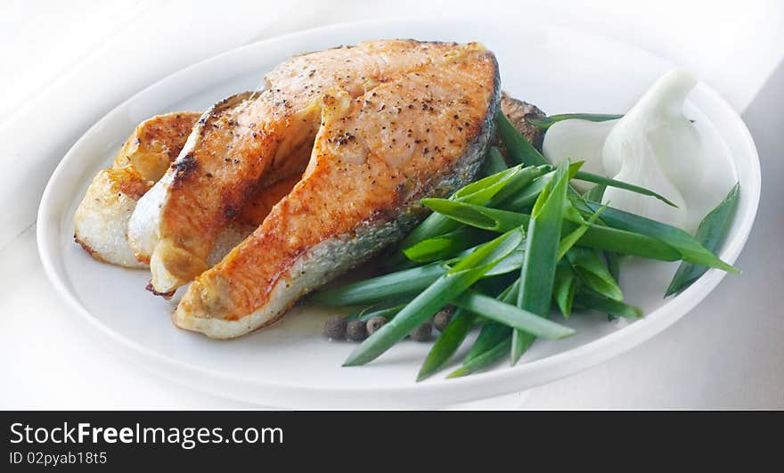 Salmon steak