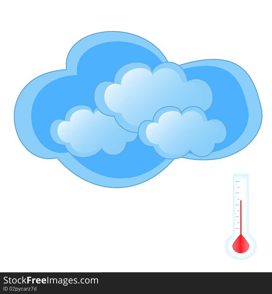 Clouds With Thermometer