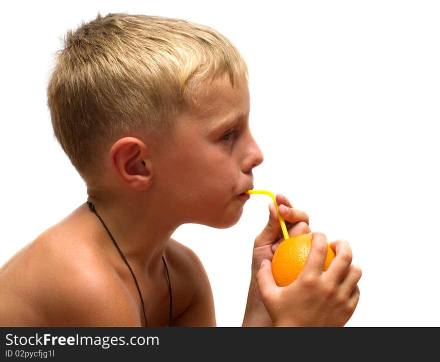 Child With An Orange.