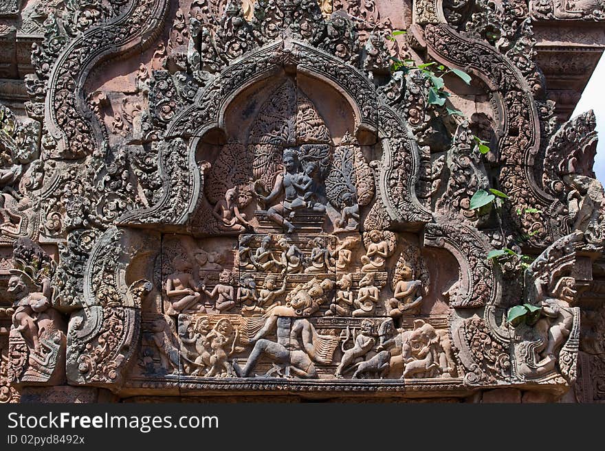 Banteay Srei Temple at Angkor Siem Reap Cambodia. Banteay Srei Temple at Angkor Siem Reap Cambodia