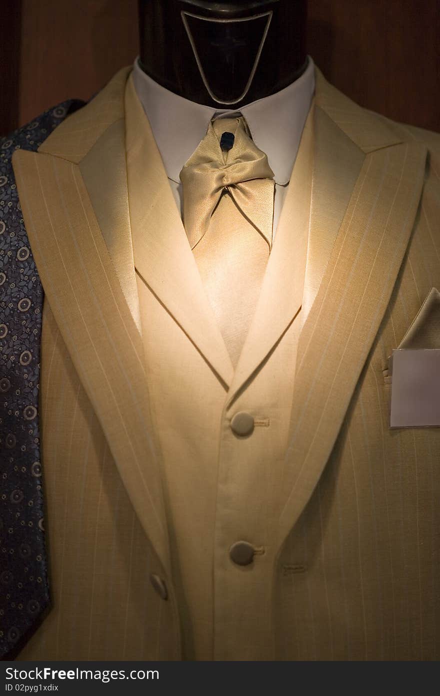 Elegant suit on shop mannequins