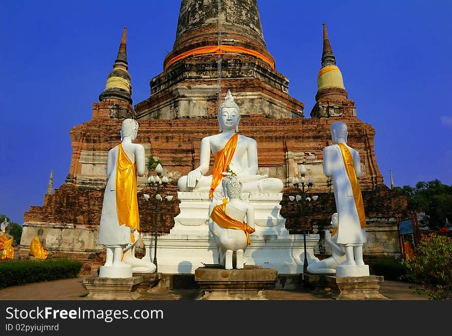 Buddha Symbol in Watyaichaimongkol, Ayuthaya, Thailand. Buddha Symbol in Watyaichaimongkol, Ayuthaya, Thailand