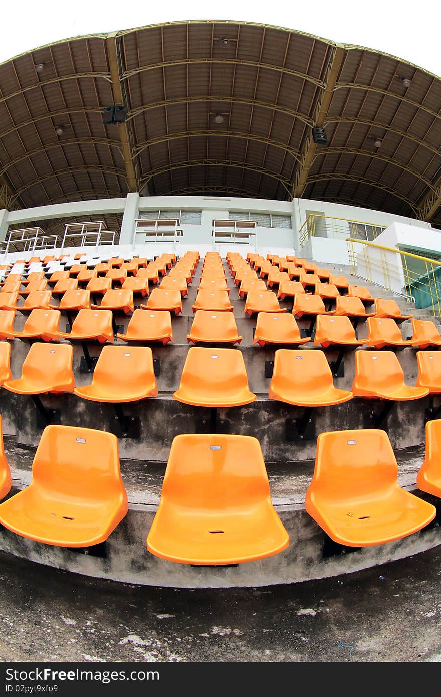 Orange seat in arena