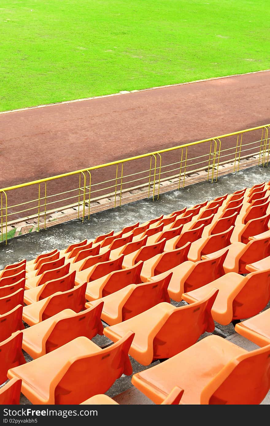 Orange seat in arena