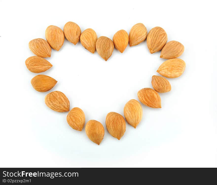 Almonds Heart Shape