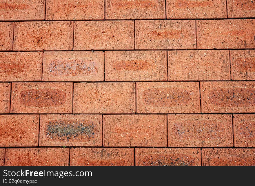 Red brick wall texture background