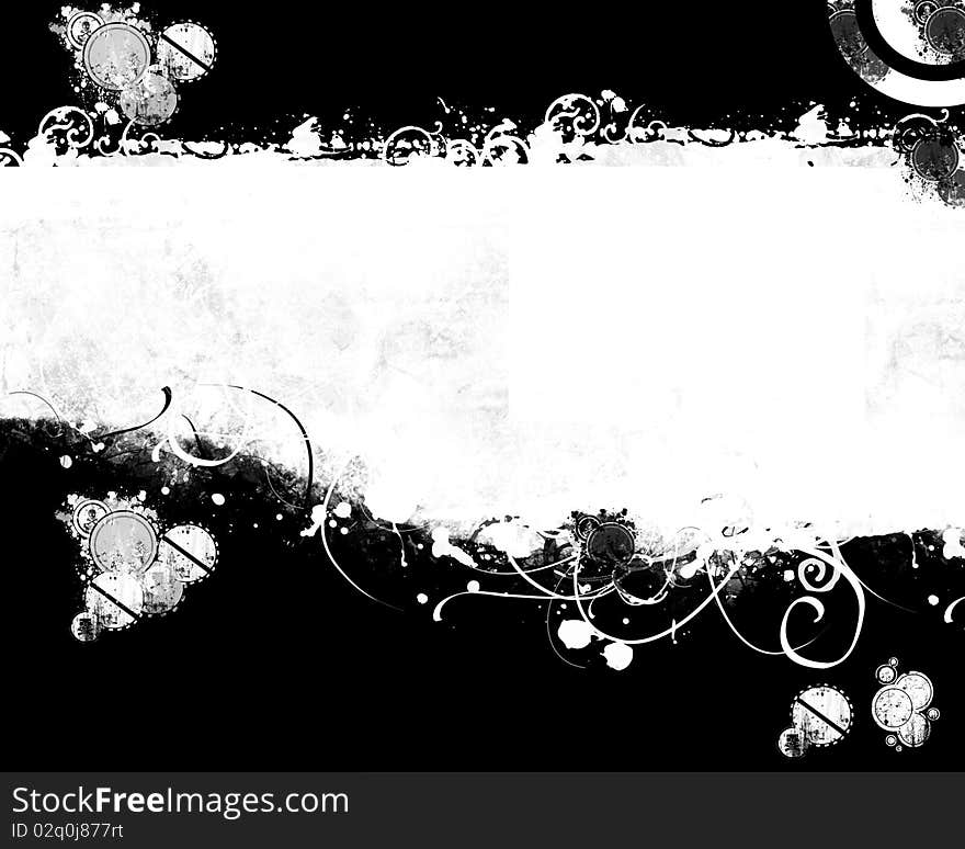 Grunge background and with copy space