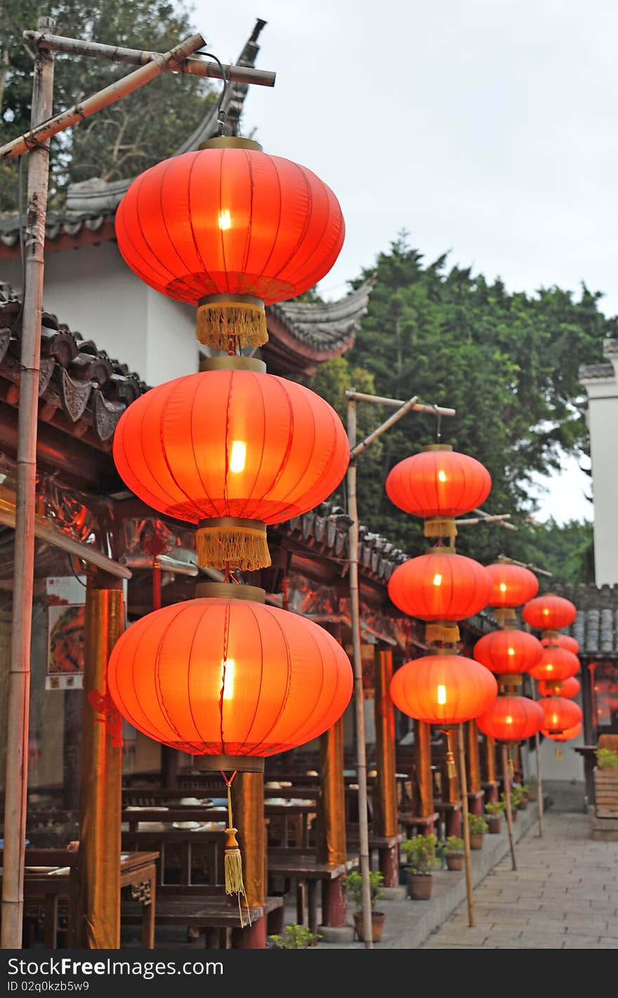 Bright decoration red chinese lamp. Bright decoration red chinese lamp