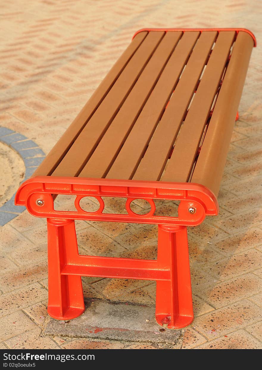 Flat Park Bench