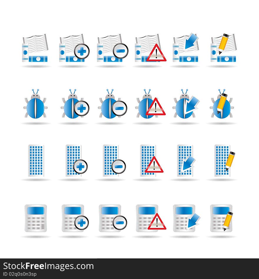 24 Business, office and website icons - icon set 2