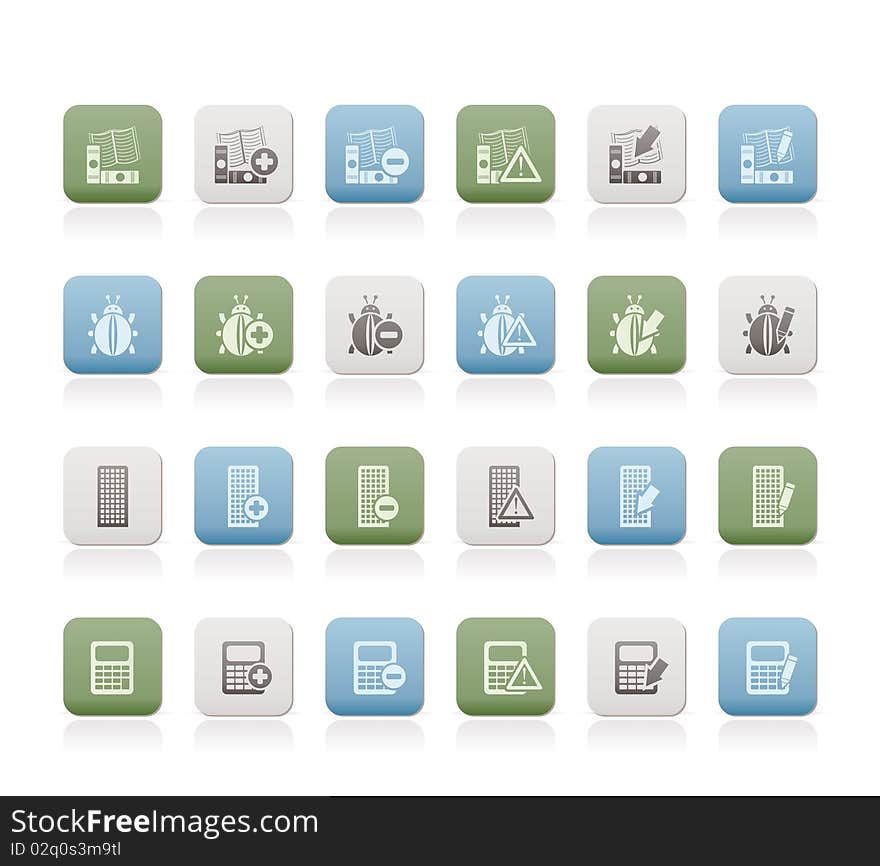 24 Business, office and website icons - icon set 2