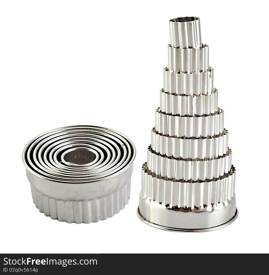 Kitchen utensils funnel isolated in white