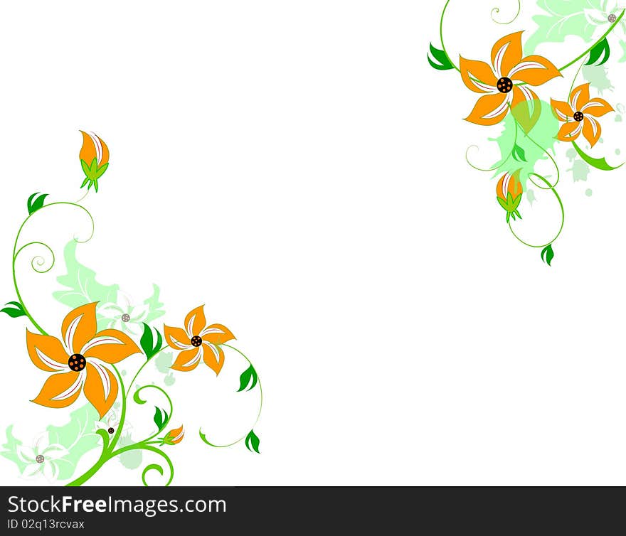 Abstract Floral Background