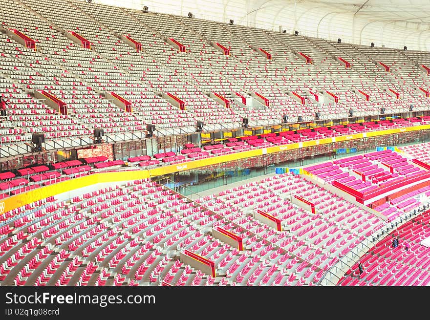 Inside Of Stadium Bird Nest