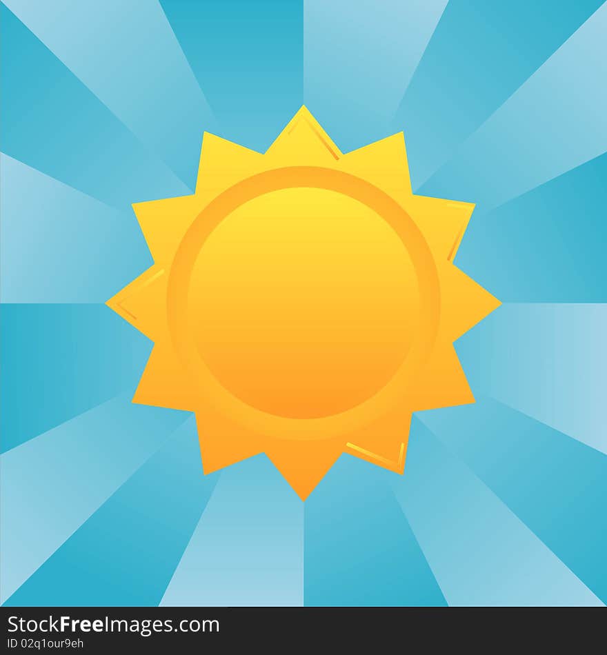 Colorful sun background