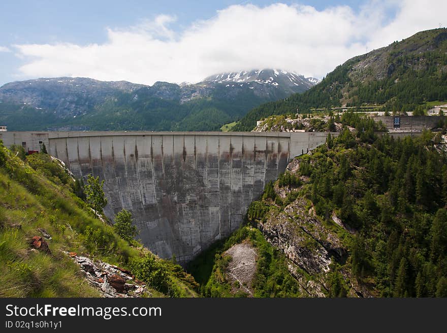 Dam in The Alps