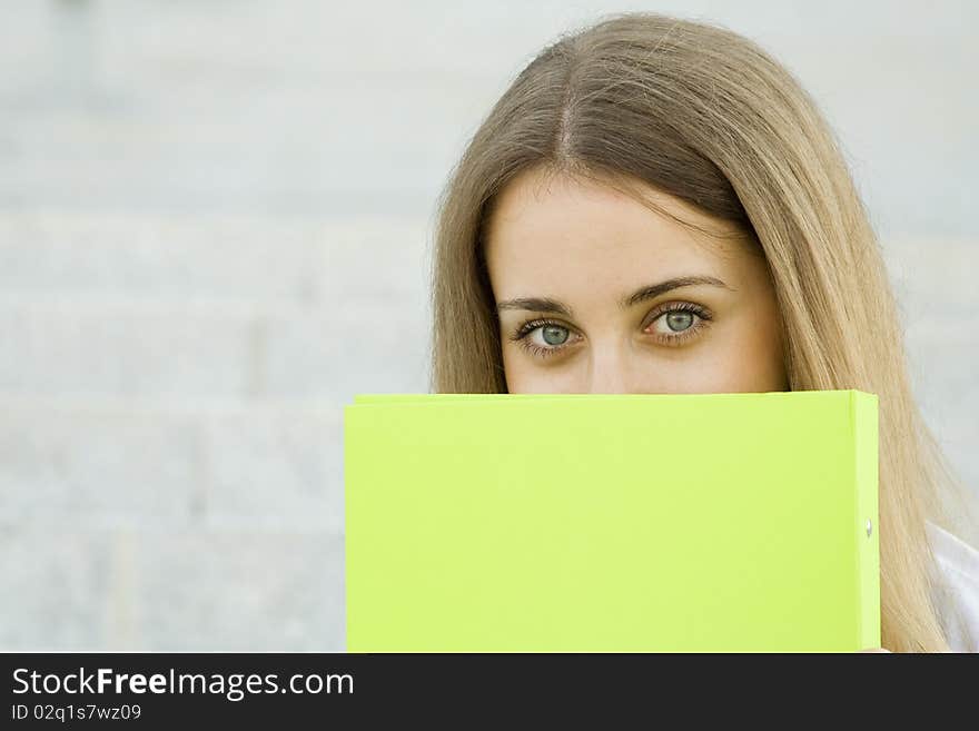 Businesswoman With A Folder