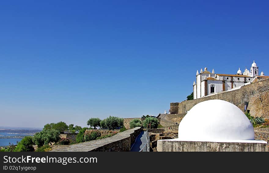 Two temples in Monsaraz village, Portugal. Two temples in Monsaraz village, Portugal.