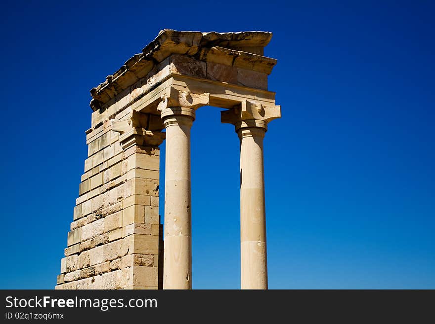 Ruins at the Sanctuary of Apollon Ylatis, Cyprus.