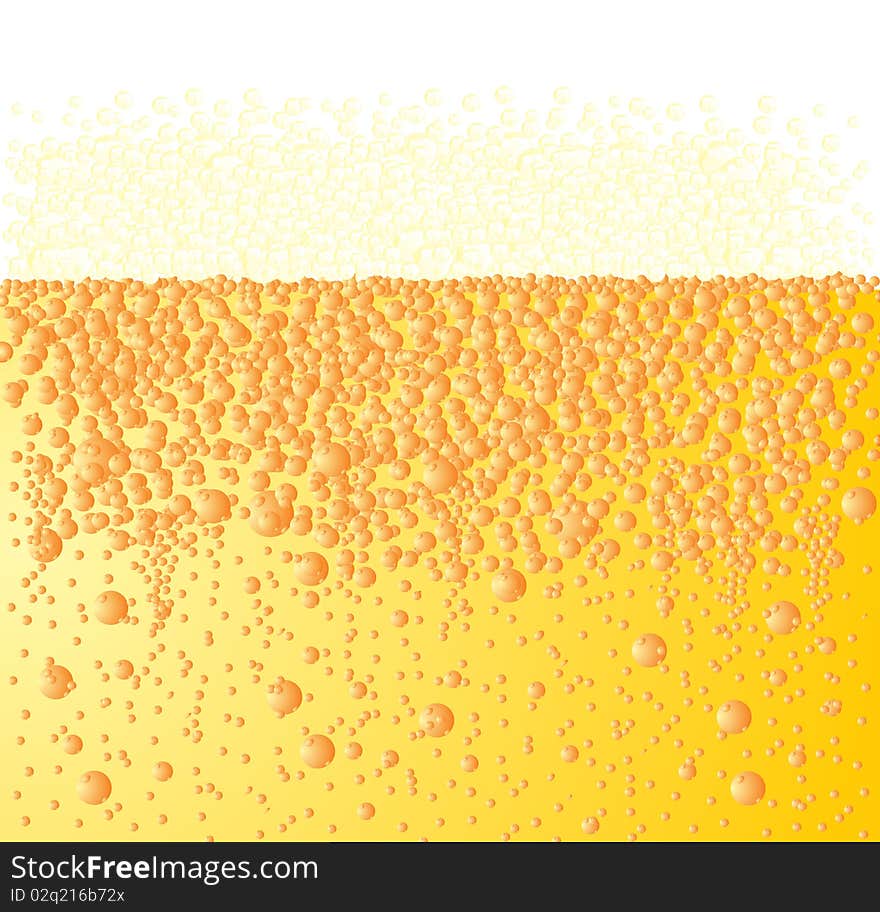 Abstract beer background yellow white