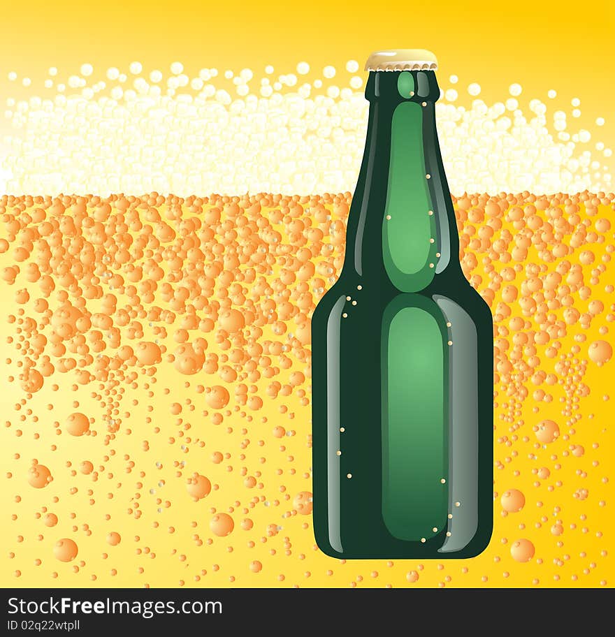 Beer Green Bottle