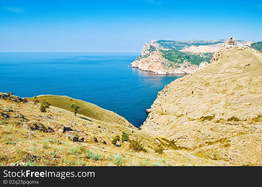 Nice crimean seascape on the photo. Nice crimean seascape on the photo