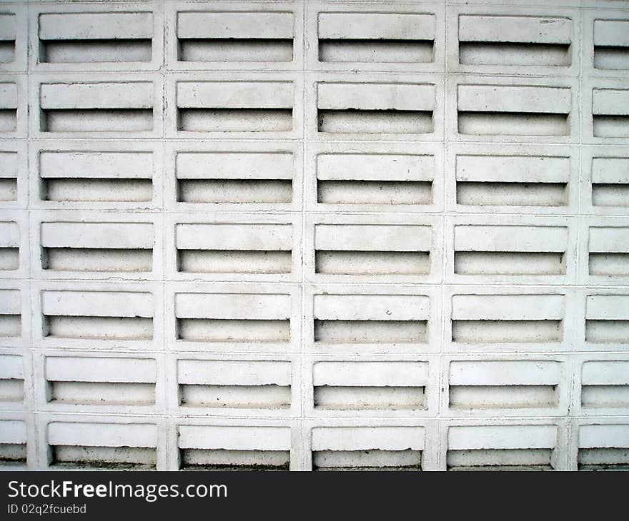 Beautiful surface of the wall.It made from brick and cement.