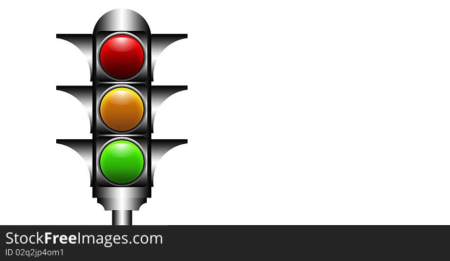 Illustration of the traffic light