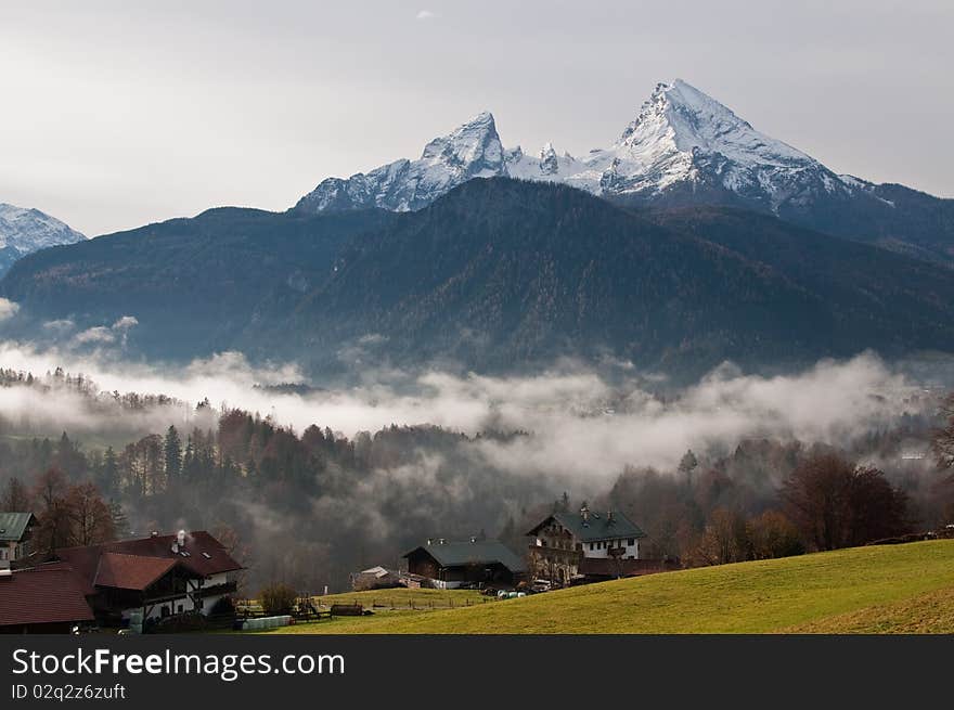 Berchtesgaden - View Of The Mountain Peaks