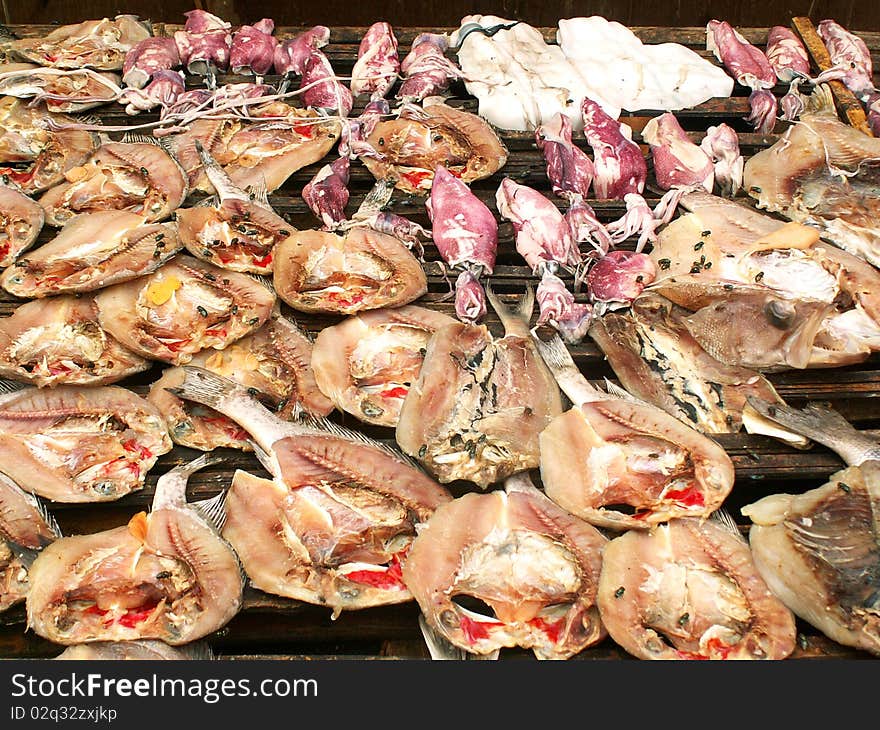 Seafood at the market