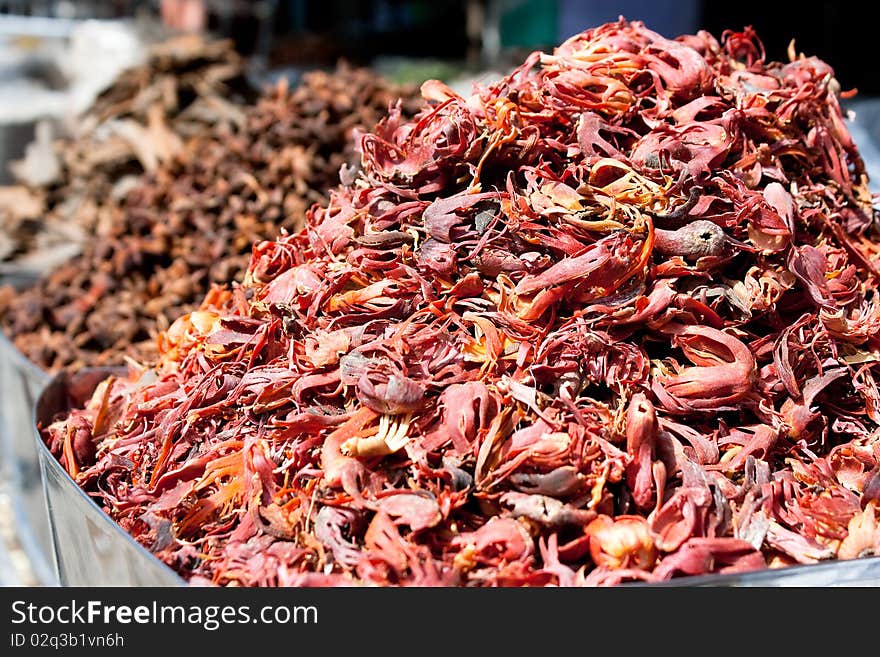 Organic spice for sale at a market